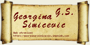 Georgina Simićević vizit kartica